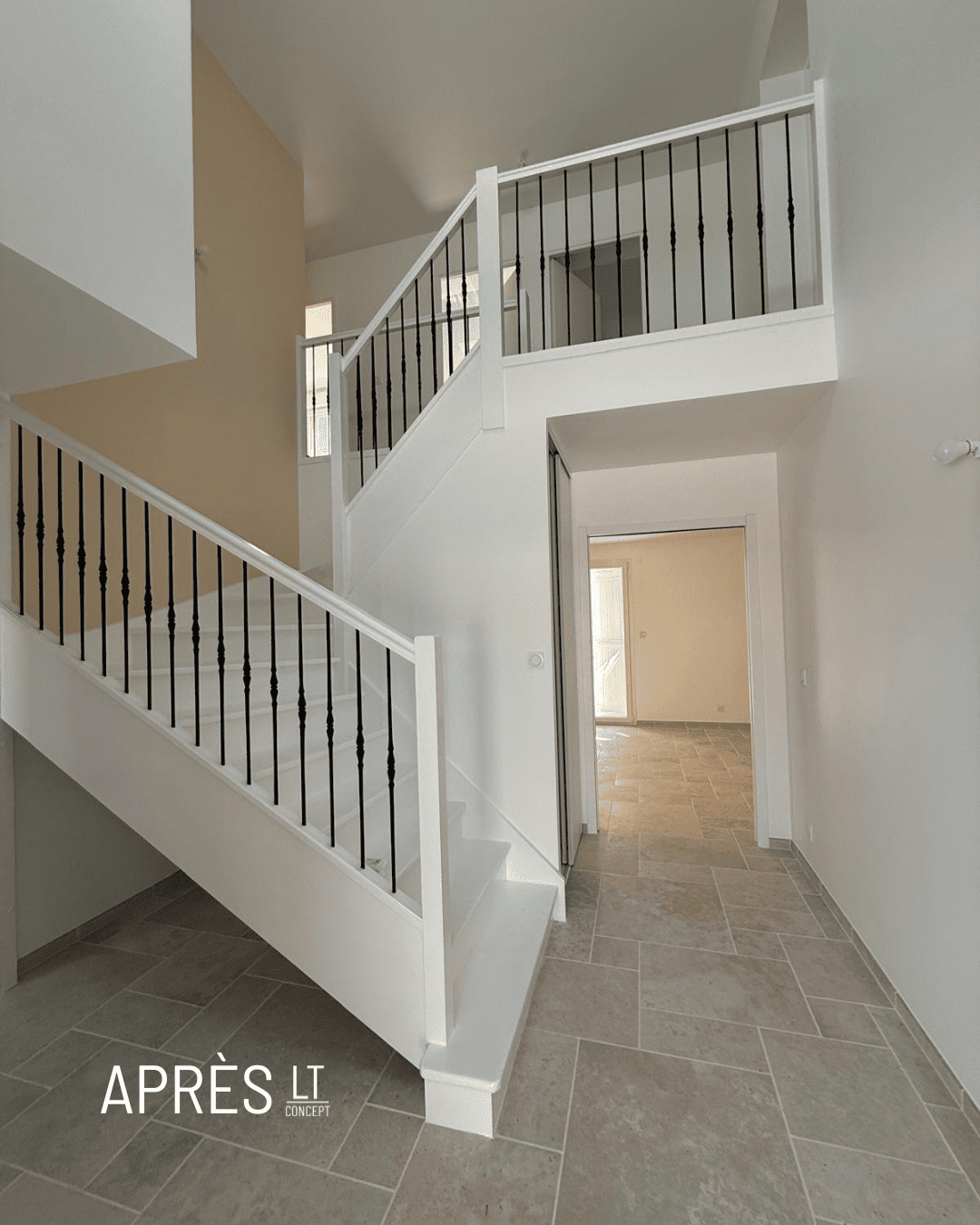 Escalier après