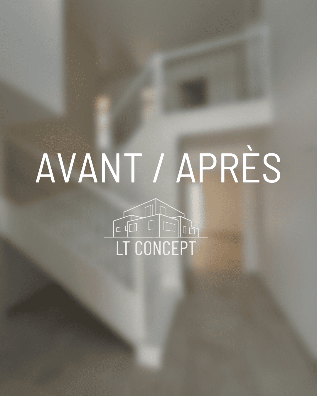 Escalier avant-après