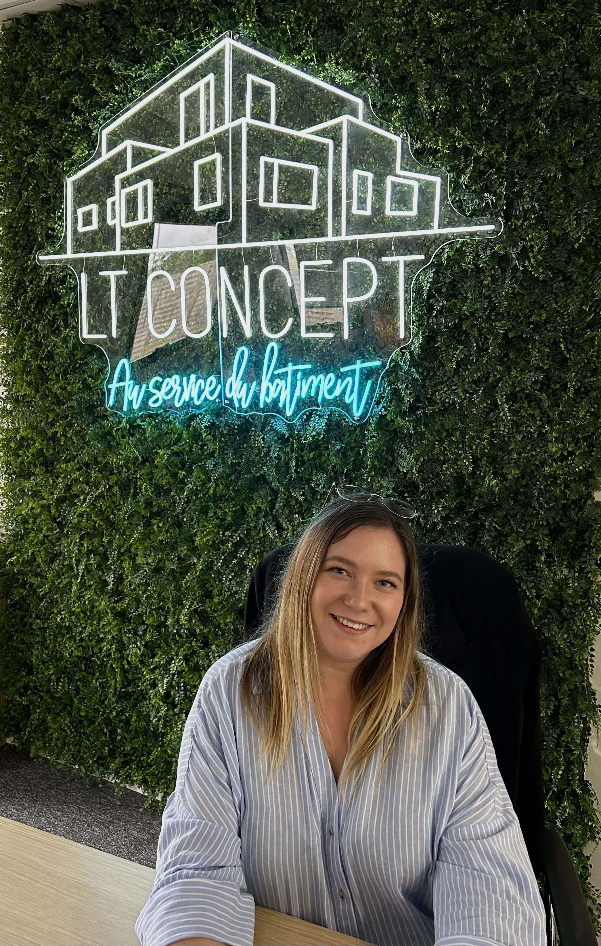 Mural Logo LT Concept avec Laura Terlicoq